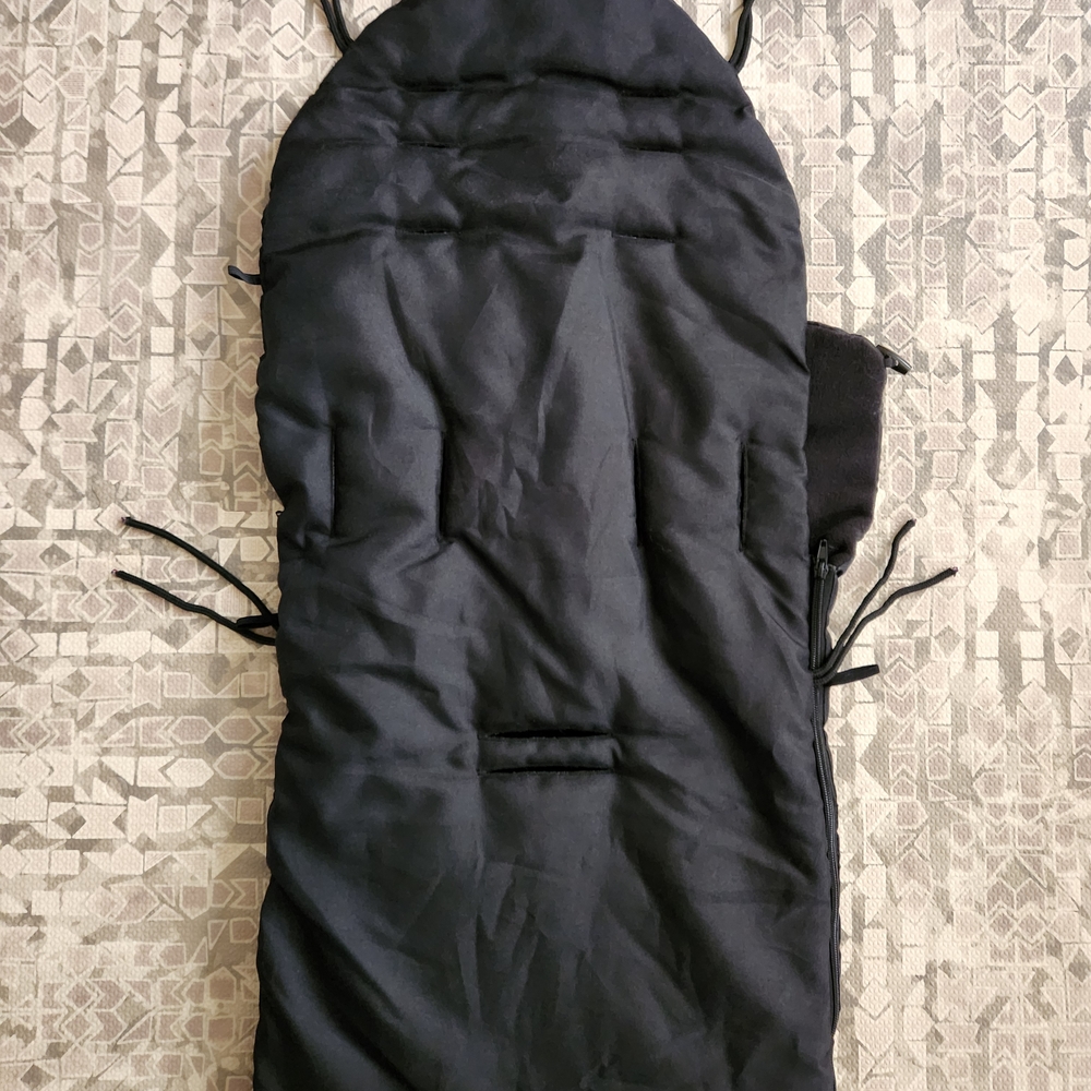 NWOT Black Baby Bunting Bag Stroller Footmuff